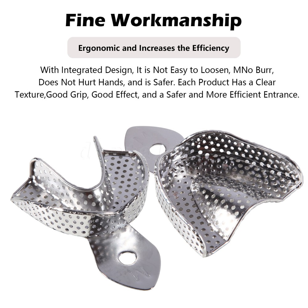 Autoclave Perforated Dental Impression Trays Upper + Lower