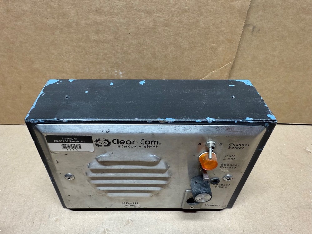 CLEAR-COM KB-111 INTERCOM STATION (STYLE #1)