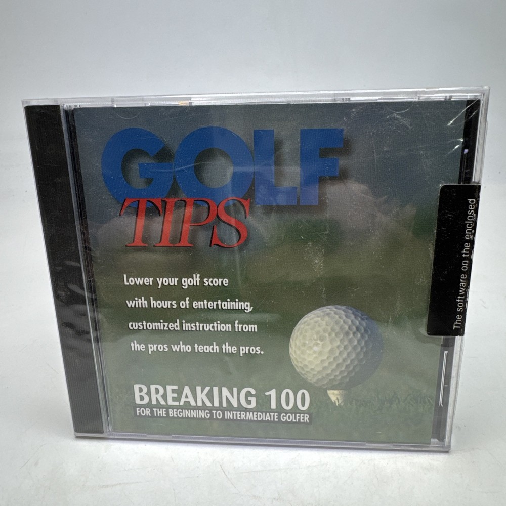 Golf Tips Breaking 100 DiAmar Interactive Beginning -Intermediate Golfer CD-ROM