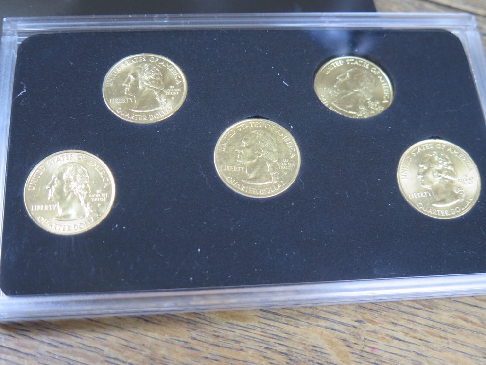 2003 Commemorative Quarters Set Gold Edition COIN SET
