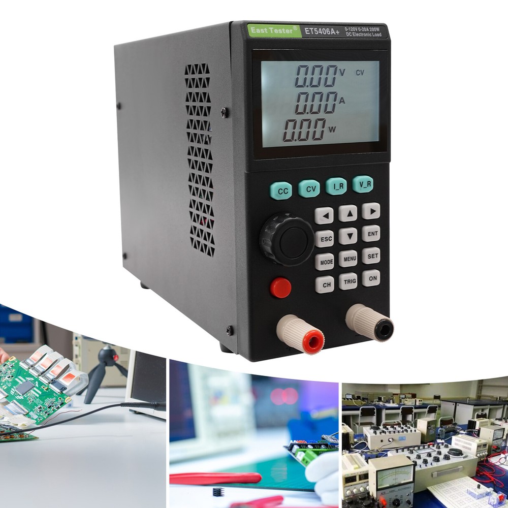 ET5406A+ Electronic Load Tester, 0-120V DC, 20A with Multi-Testing Modes