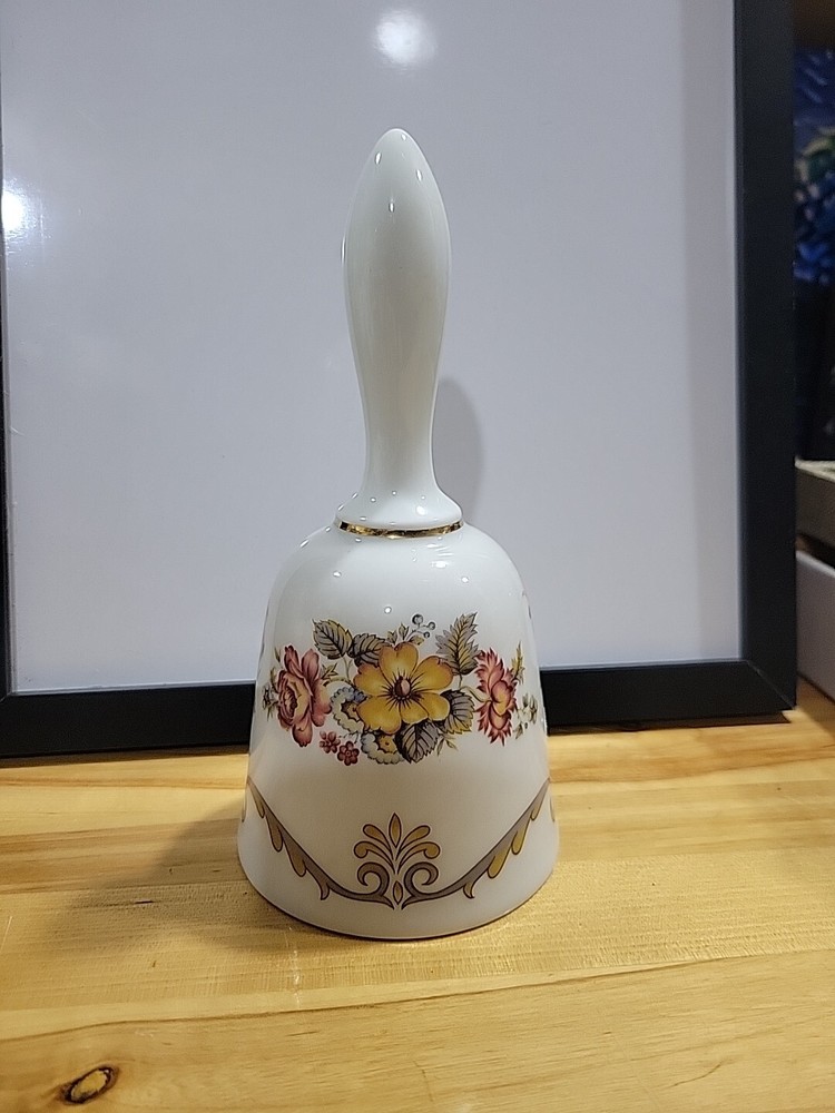 Antique Bareuther Bavaria Germany Porcelain Dinner  Bell