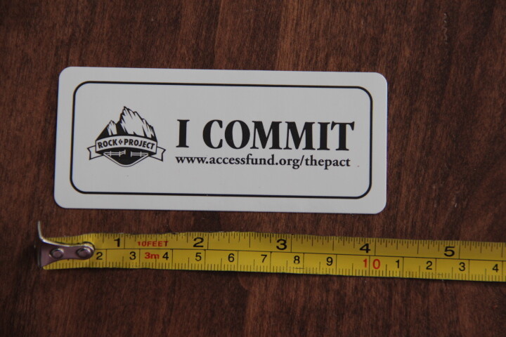 ACCESS FUND Sticker Decal I COMMIT Rock Project NEW