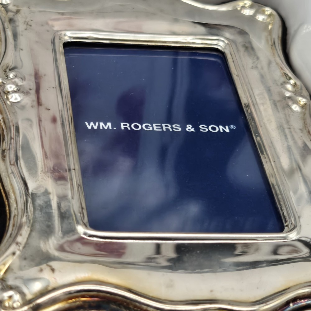 Wm Rogers Silverplate Photo Frame Set Vintage