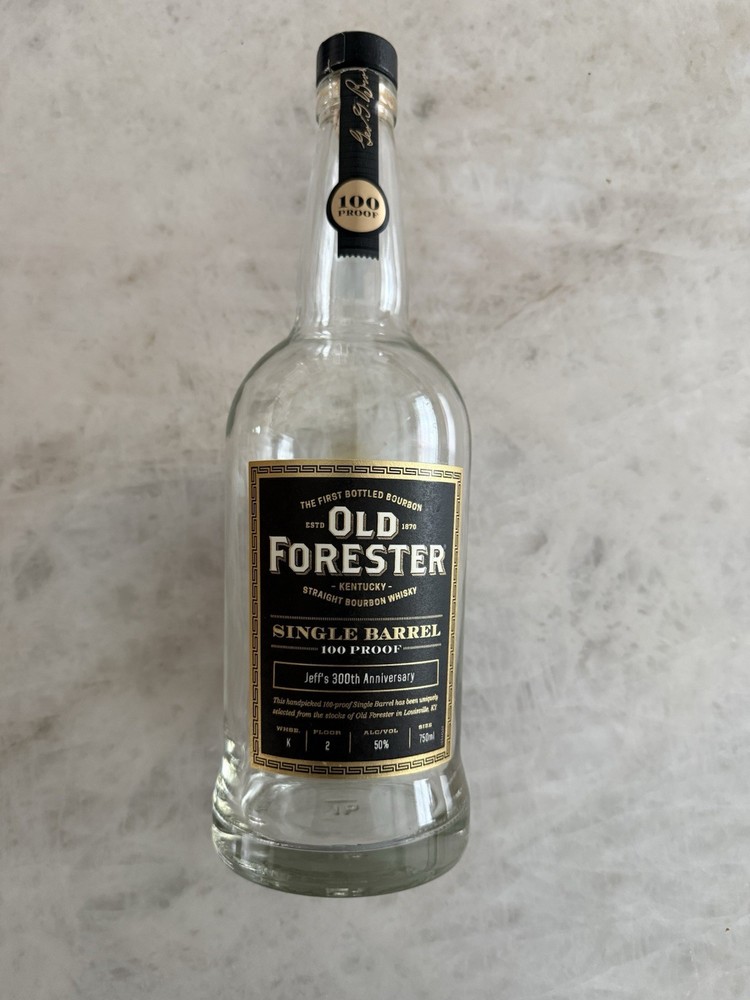 Old Forester Single Barrel Empty Bottle