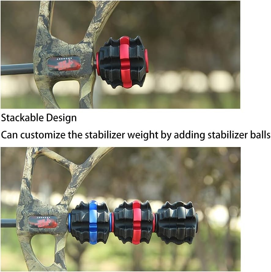 1.5 Inch Stackable Stabilizer for Compound & Recurve Bows – Multi-Color Options