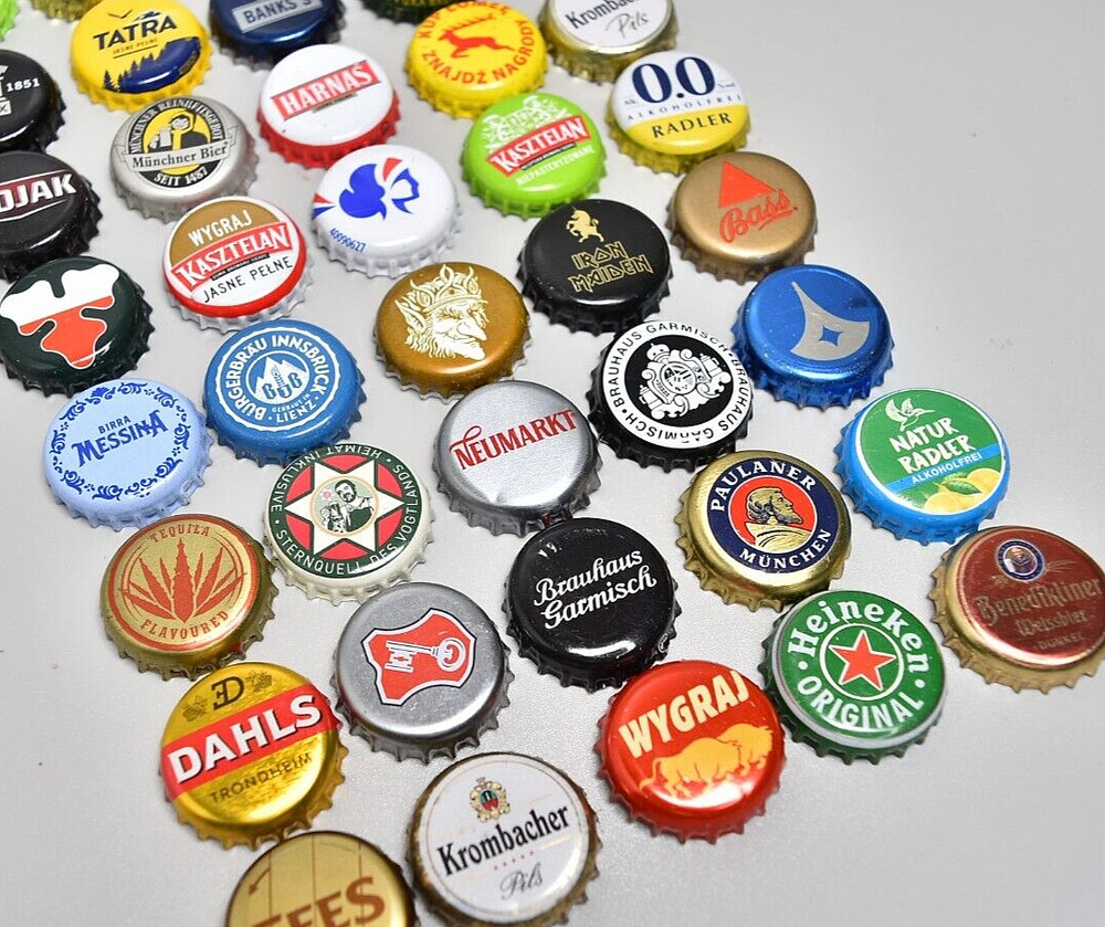 Beer Crown Caps Tops Collection x40