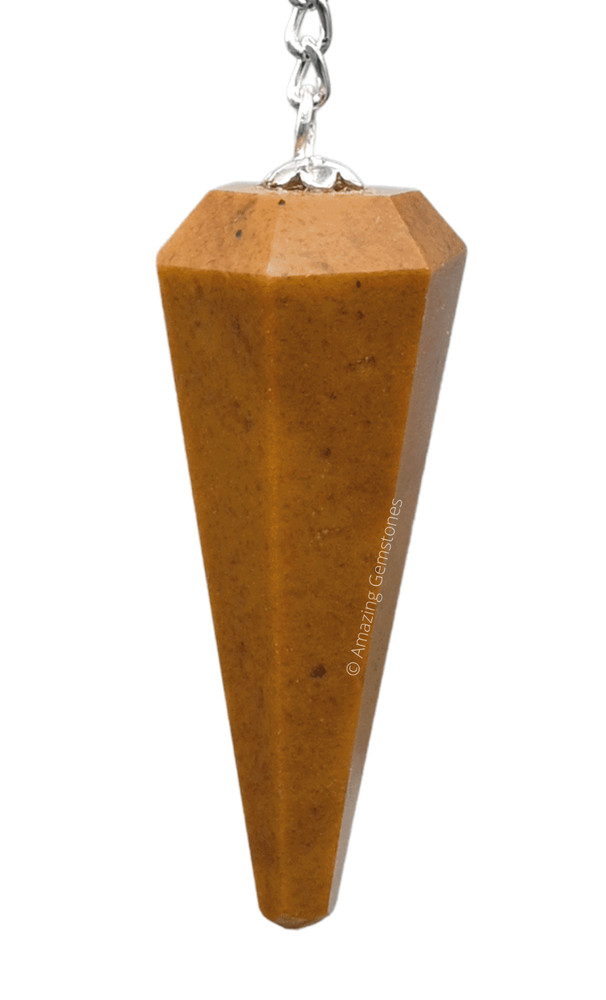 Yellow Jasper Dowsing Crystal Pendulum