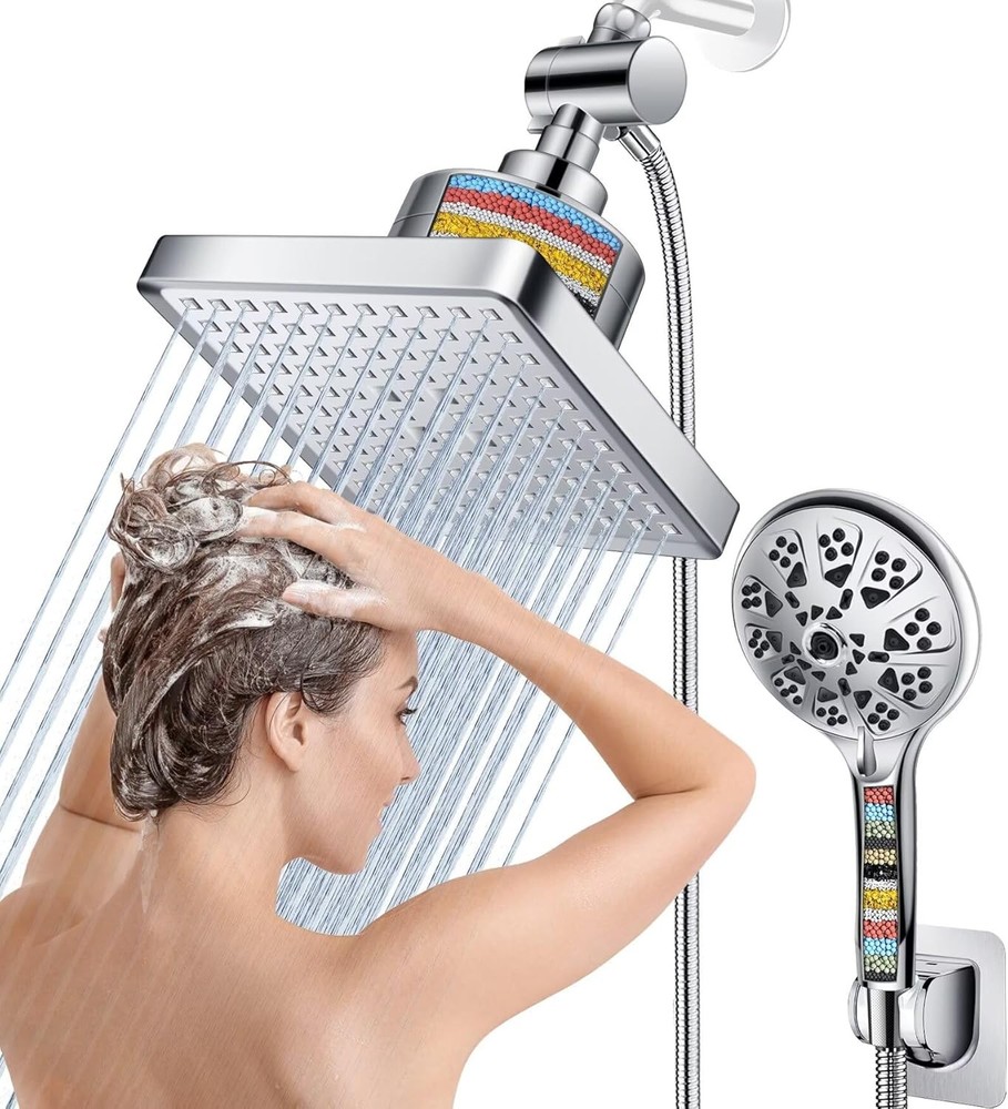 ed Rain Shower Head bo, High Prure 10 Modes Handheld