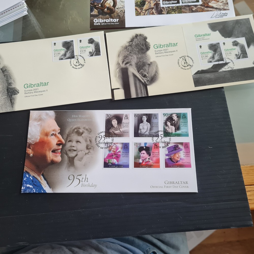 GIBRALTAR 2019 TO 2021 29 FIRST DAY COVERS