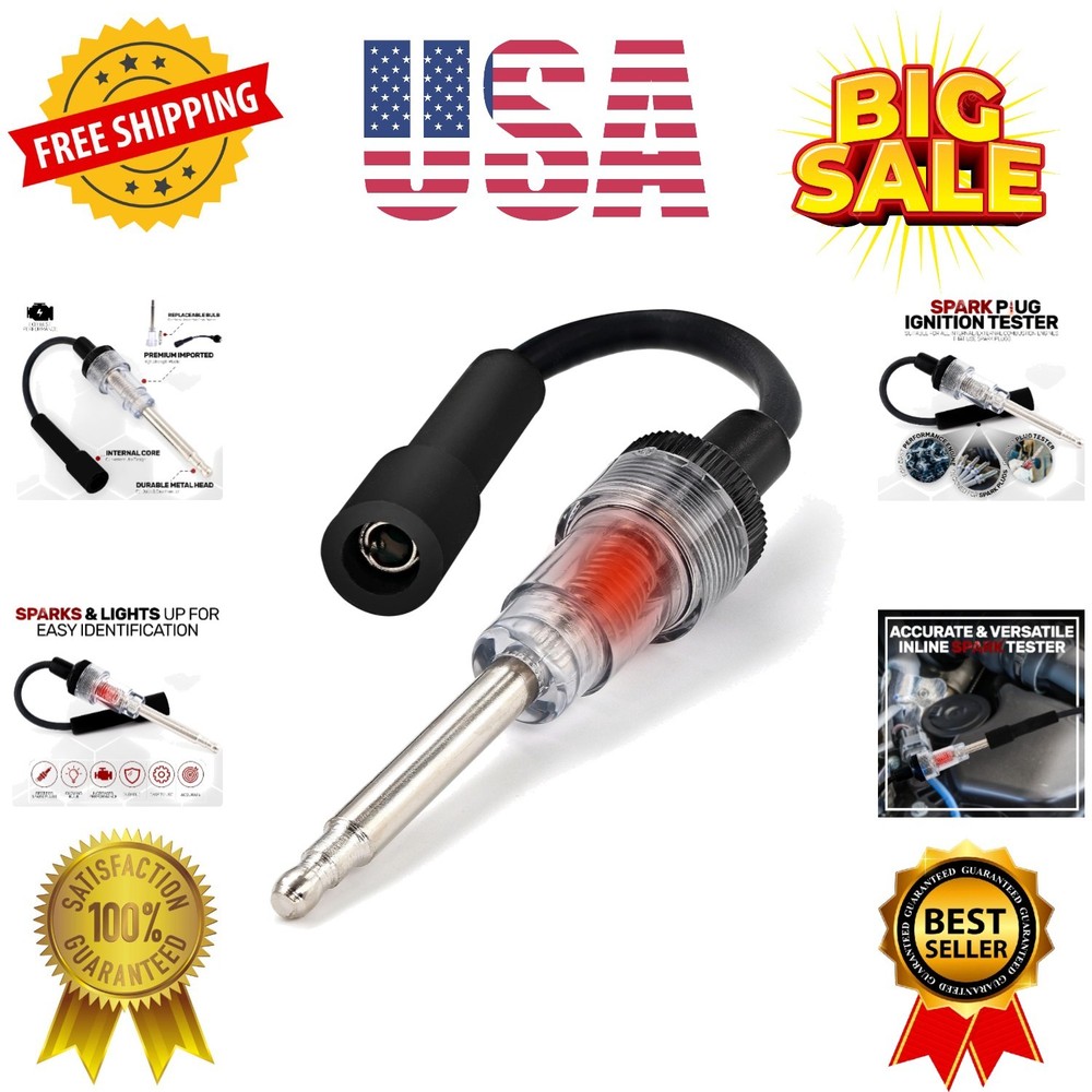 Ram-Pro Inline Spark Tester, Plug Engine Ignition 6-12 Volt Fool-Proof – Pick...