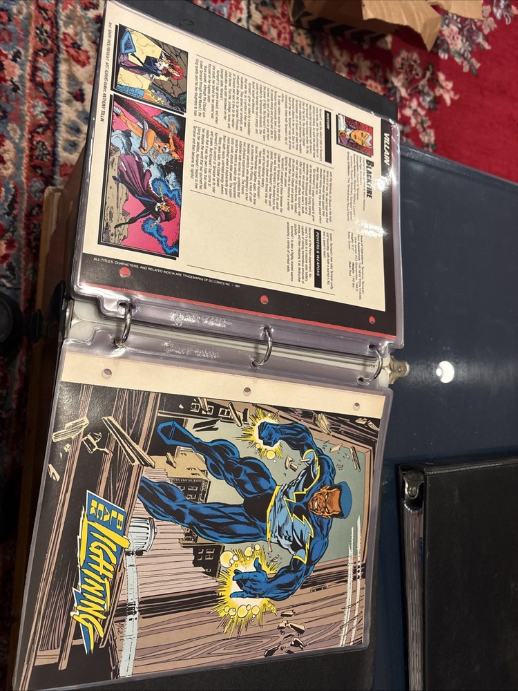 Comic Book Bio Binder