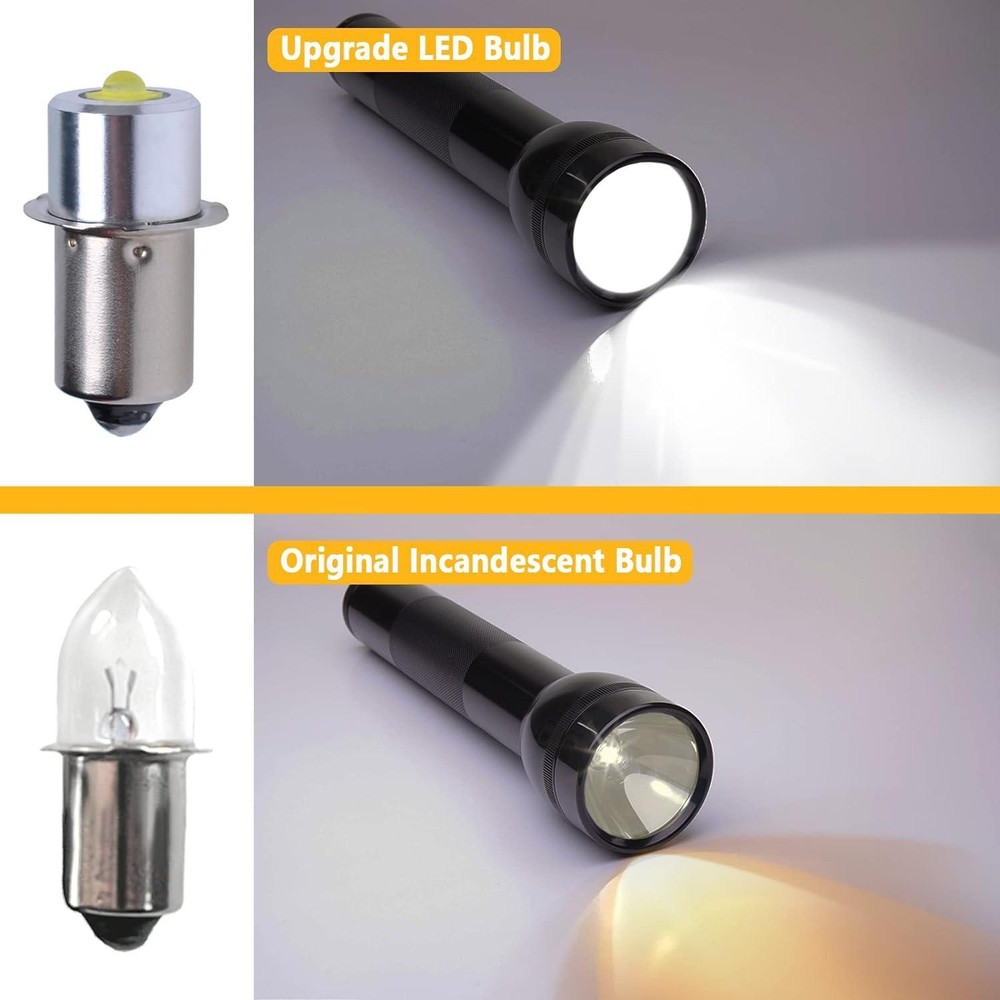 2 Count Maglite 360L Led Bulb 3 4 5 6 Cell C D Flashlight Upgrade Replacement