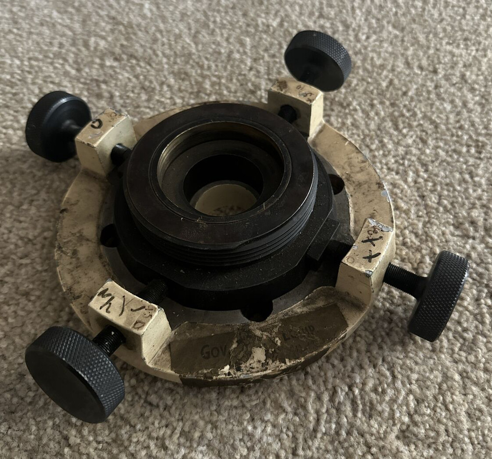 K&E Keuffel Esser Optical Alignment X Y Adjustable Base Plate W/ Mounting Ring