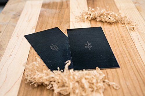 Blue Cabinet Scraper Rectangle Sets Multiple Sizes (2, 0.032" X 2.5" X 5")