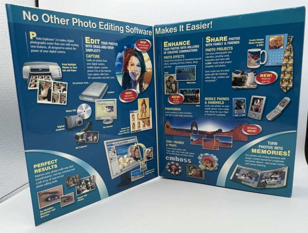 Nova Photo Explosion Deluxe Version 2 Windows XP, 2000 ME 98 Photo Edit Software