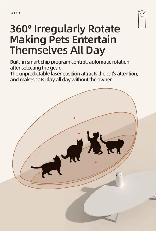 Automatic Cat Toy, LED Laser Cat Game
