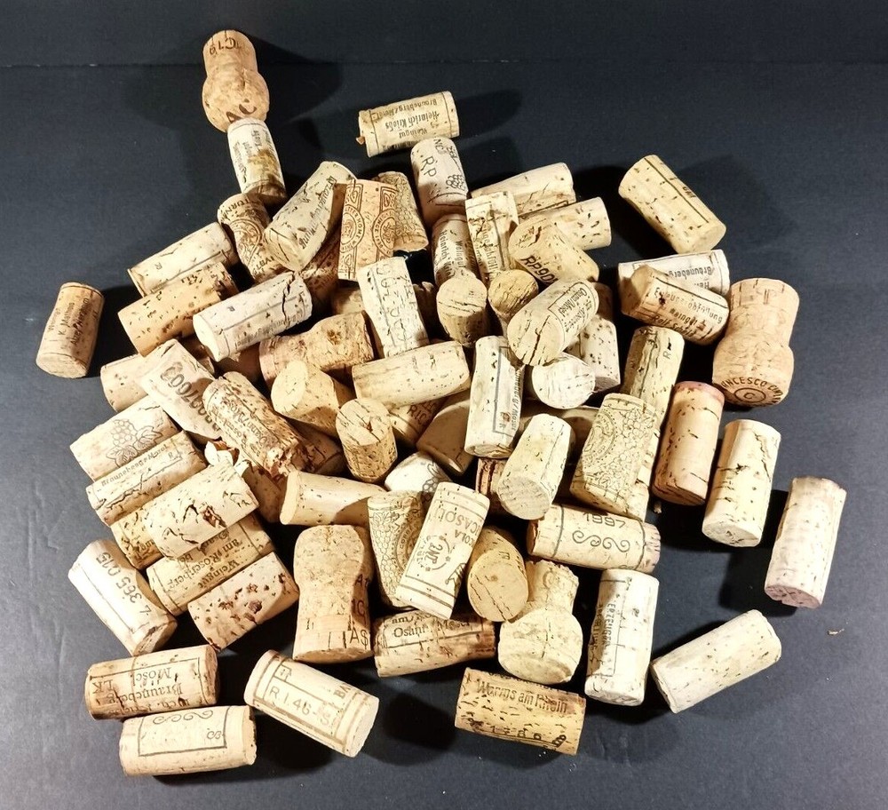 75 Used Natural Wine Corks Crafting Interior Design Projects Diff Sizes/Shapes