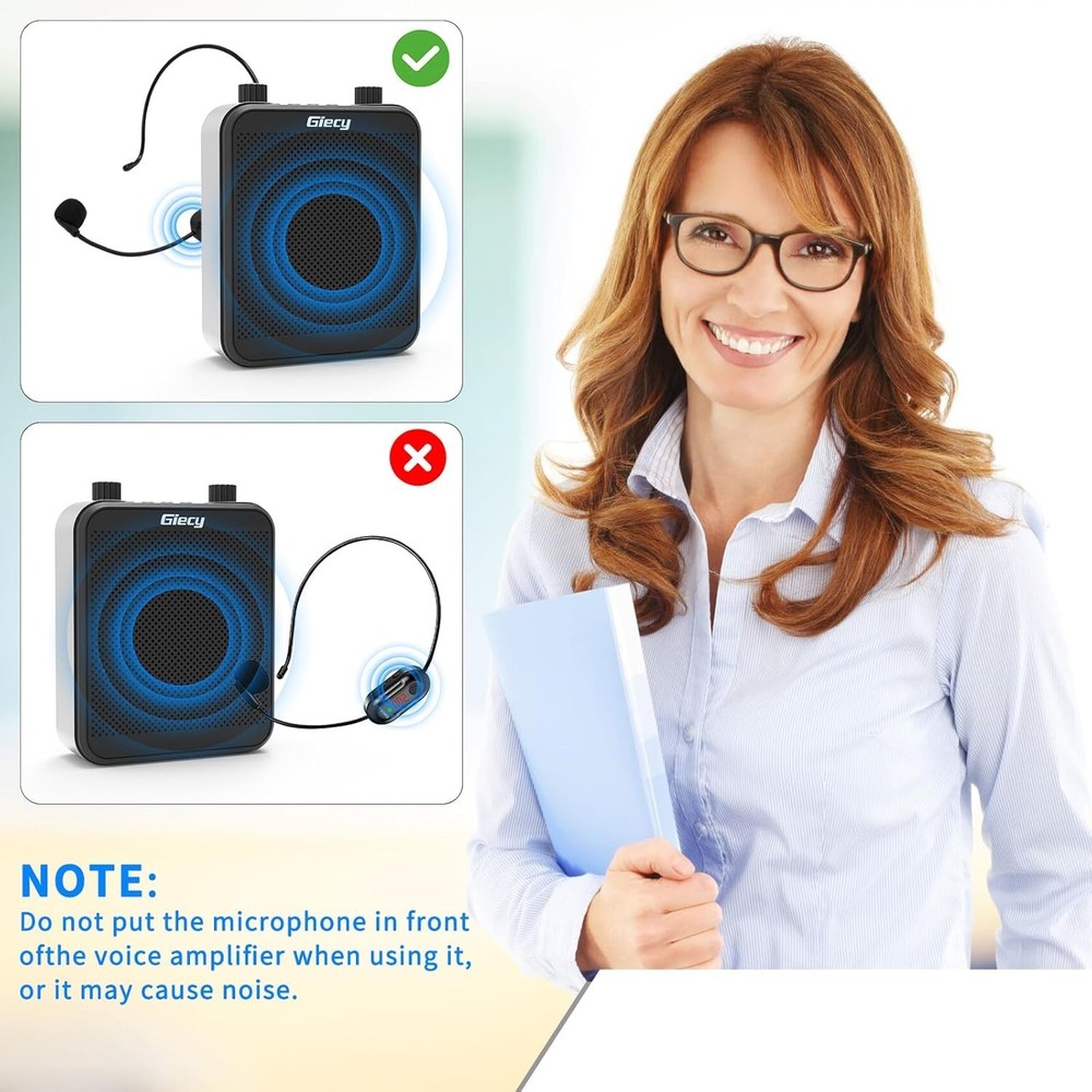 30W Personal PA System with Bluetooth & Wireless Mic – Ideal for Presentations
