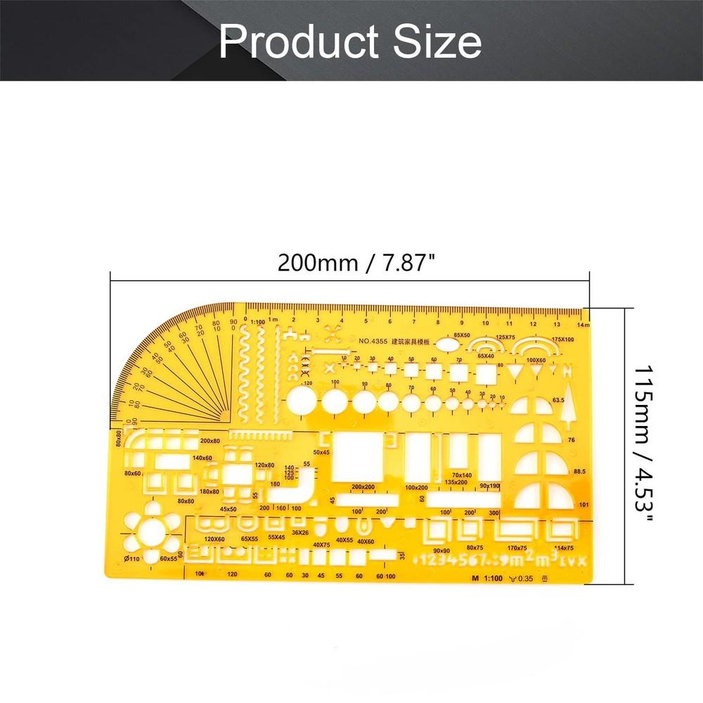 Drawing Template Ruler Architecture Template Architectural Design Drawing Rul...