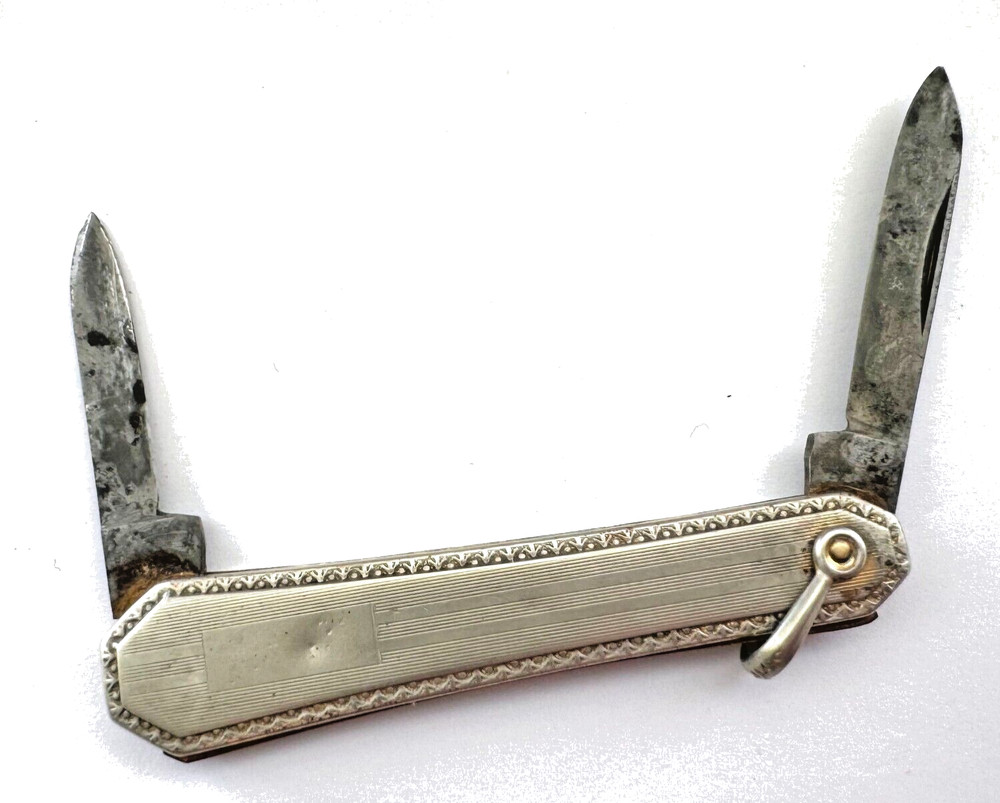 Vintage Silver 2 Blade Pocket Knife