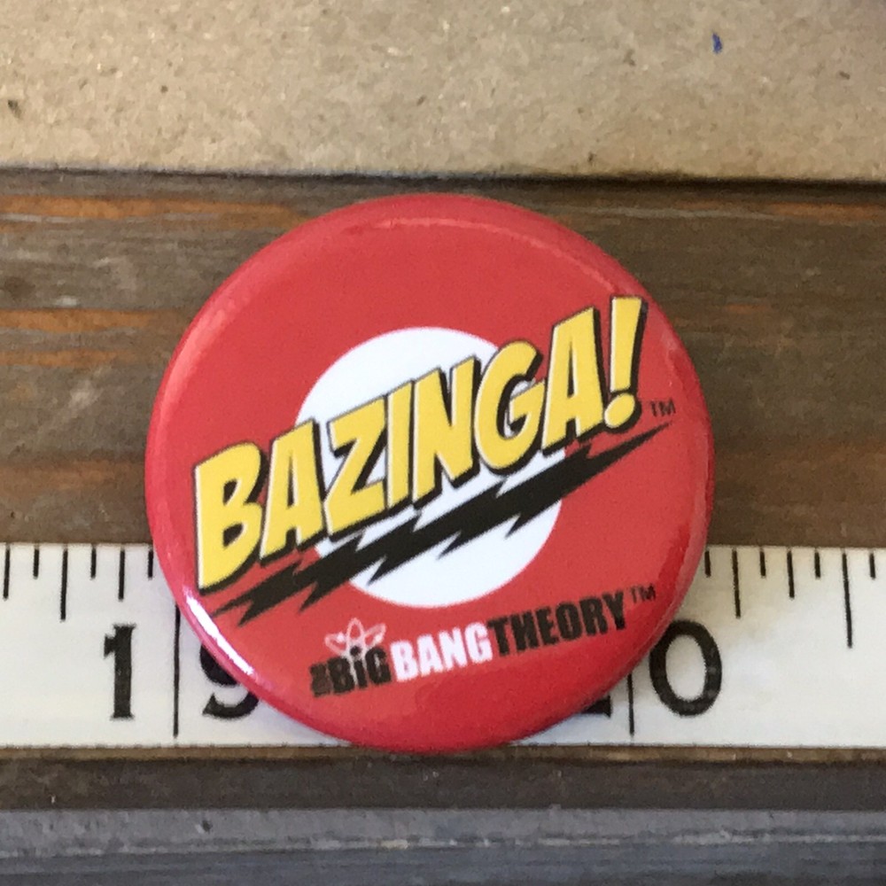 Big Bang Theory's Sheldon Cooper BAZINGA!  1" Button Pin
