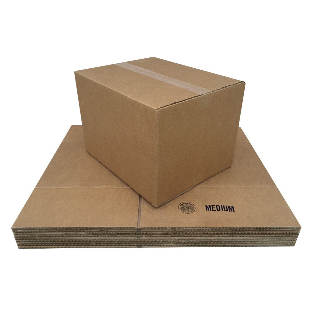 UBMOVE 10 Medium Cardboard Moving Boxes 18" x 14" x12"