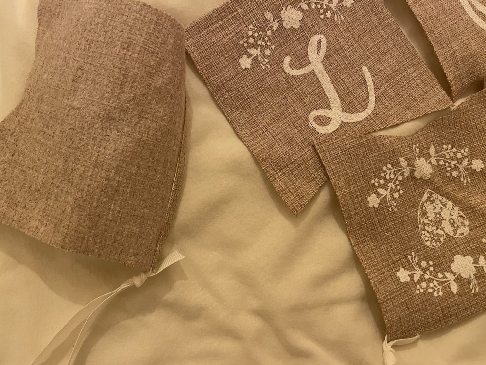 Love Burlap Bunting