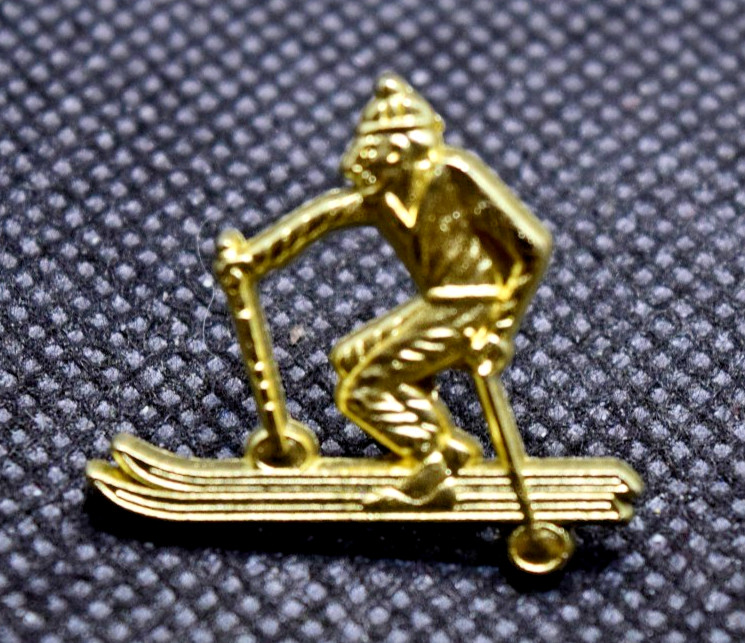 Skier Alpine Figure Ski Lapel Pin