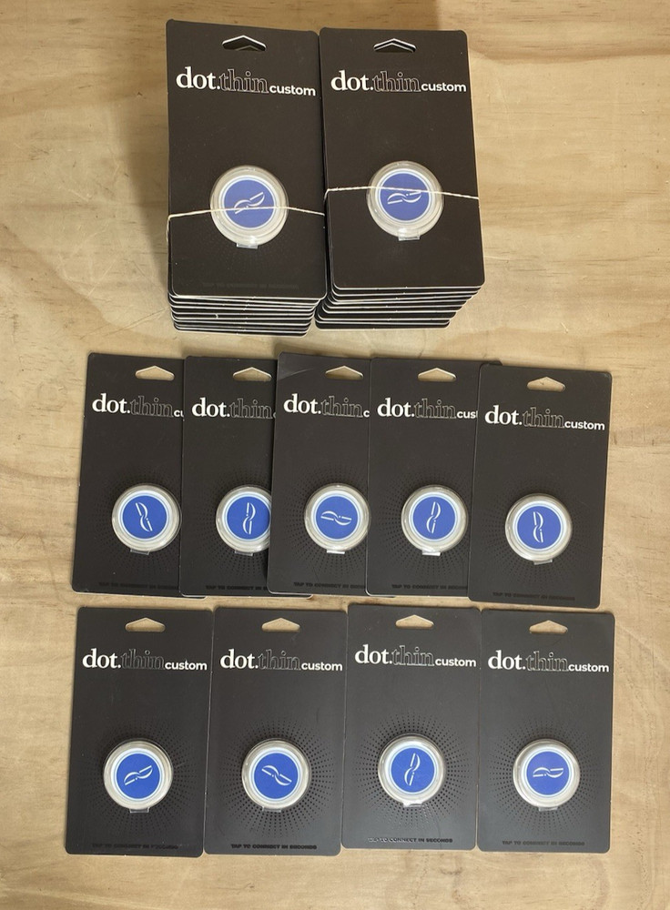 LOT OF 29  Dot.Thin Brand Dot Dome Shaped Epoxy Phone Attachment Network