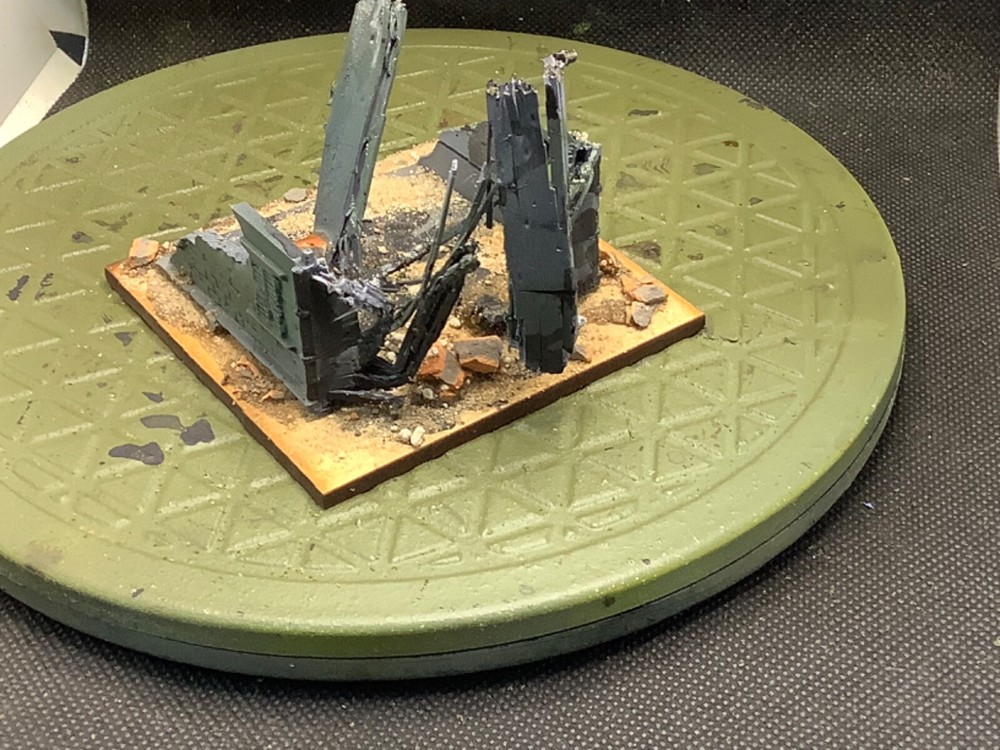 15mm Painted Totally Wrecked House