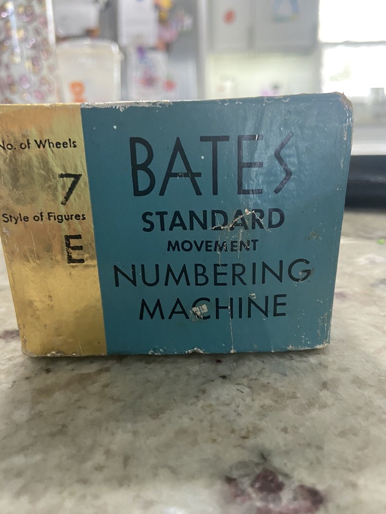 Vintage Nate’s Standard Movement Numbering Machine