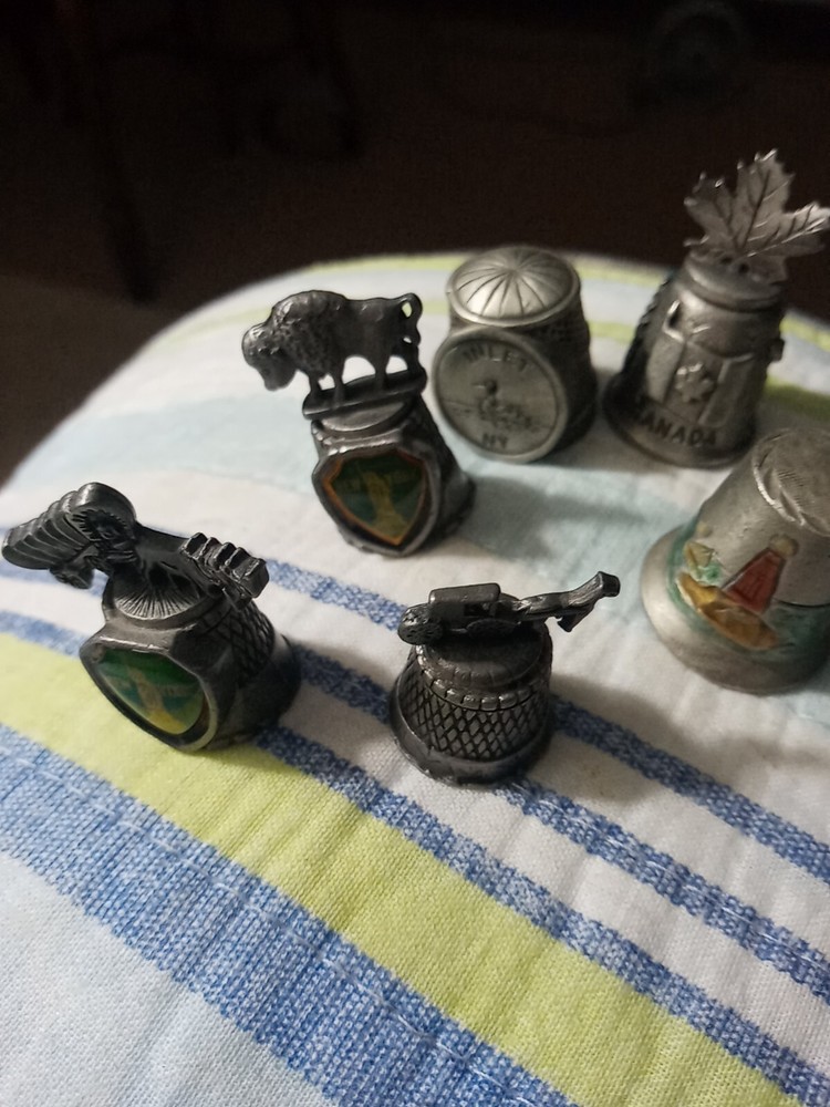 Pewter Thimbles Lot