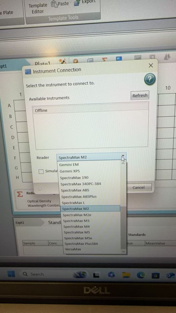 Molecular Devices Microplate readers SoftMax Pro 7.1.2 software Laptop