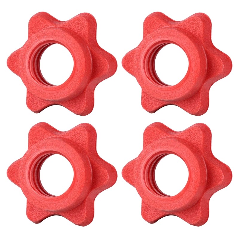4Pcs Handbell Bar Lock Screw Nut Spin-Lock Collar Hex Nut For Strength Training