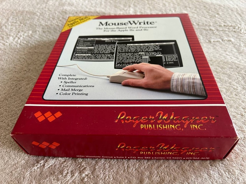 Macintosh MouseWrite Word Processor for Apple IIc IIGS IIe. Software 1985-86 #2