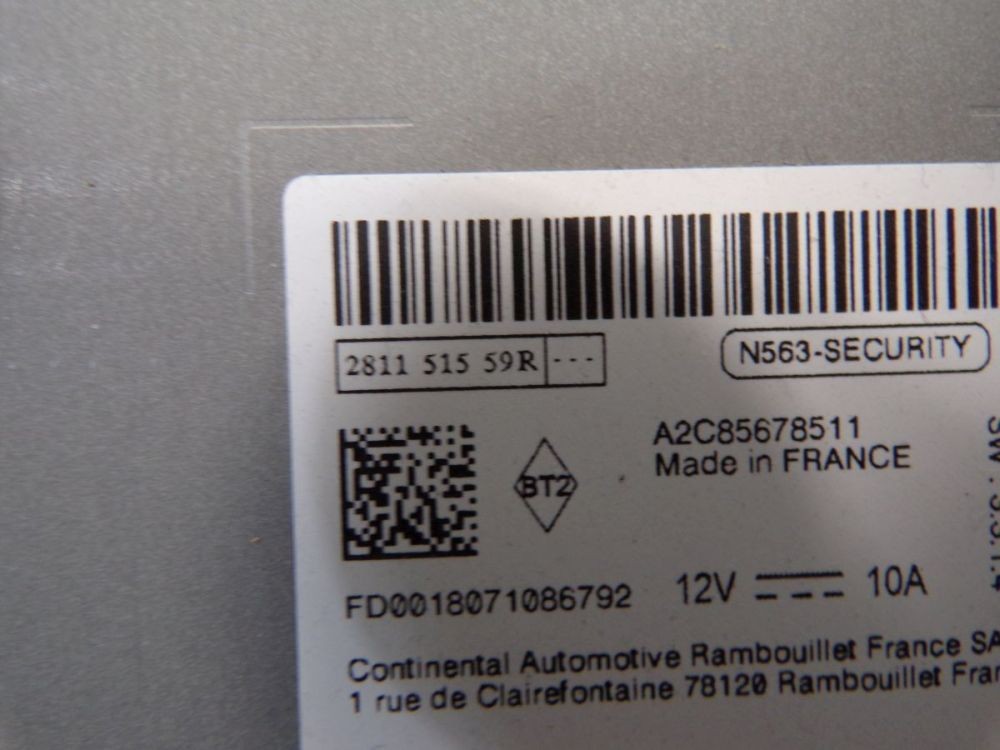 Radio/Navigation Combination Code Not Available! Suitable for Renault Zoe