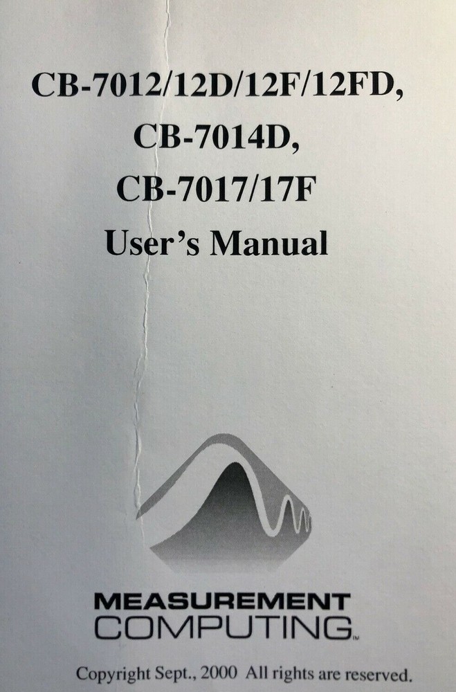 MEASUREMENT COMPUTING Data Acquisition & Control Devices