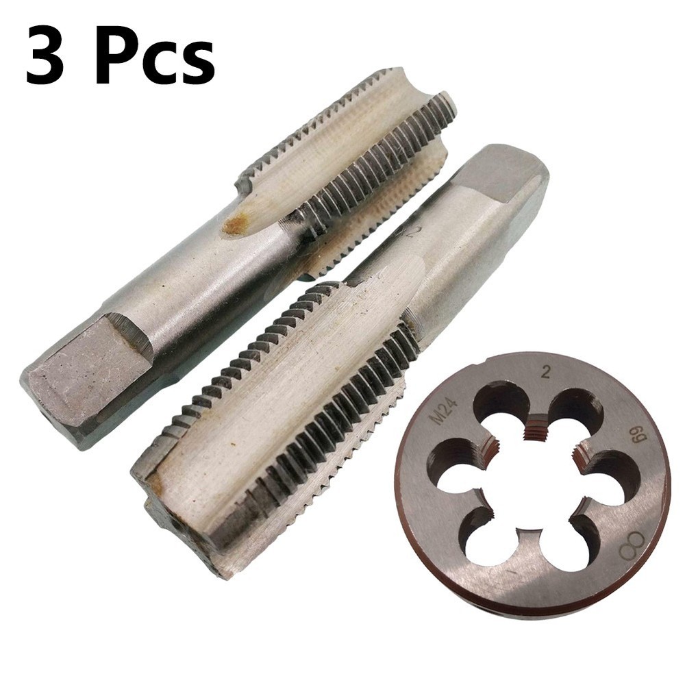 Threading Tools Set HSS for M24 x 2mm Metric Thread Right Hand Taper Tap