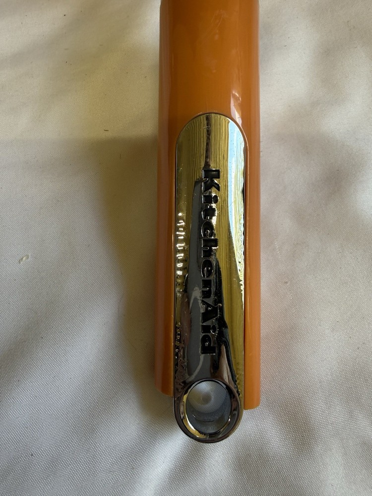 RARE KitchenAid Strainer Plastic Colander Pasta Scoop Handled Orange EUC