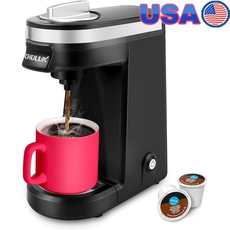 Single Serve Coffee Maker 12oz One Button Operation Auto Shut Off Easy Clean New