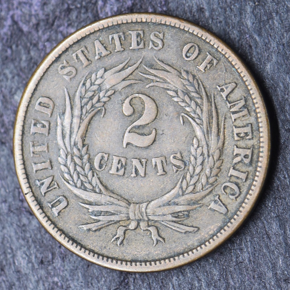 1865 2C Two Cent Piece - COINGIANTS -