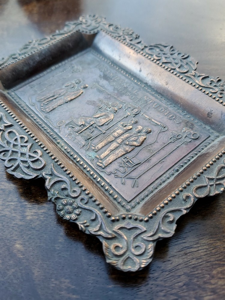 Art Deco Universal Studios Bronze Trinket Dish
