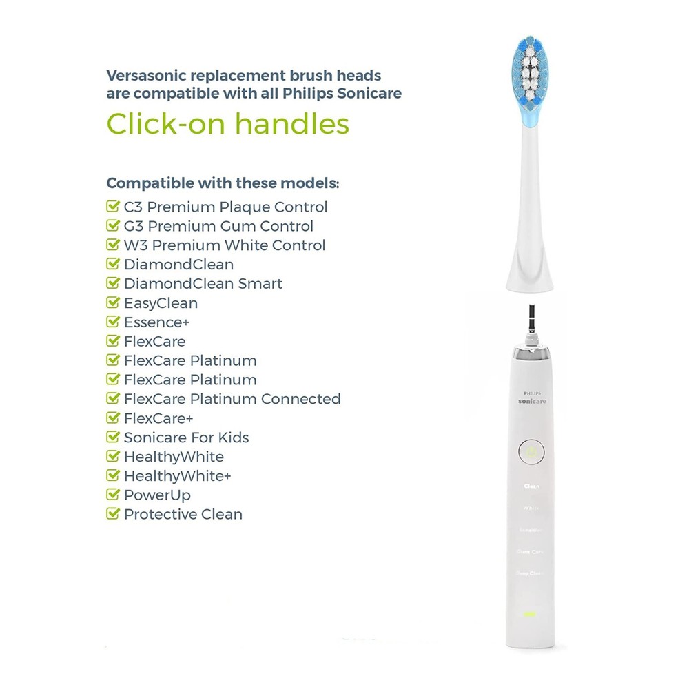 Replacement Toothbrush Heads for Philips Sonicare 10 Pack Sonic Replacement Head