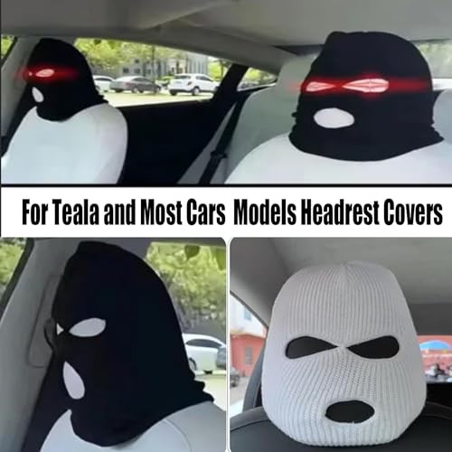 2Pcs Car Headrest Covers, Soft Fabric Breathable Car Headrest Protector, 2Pcs-B