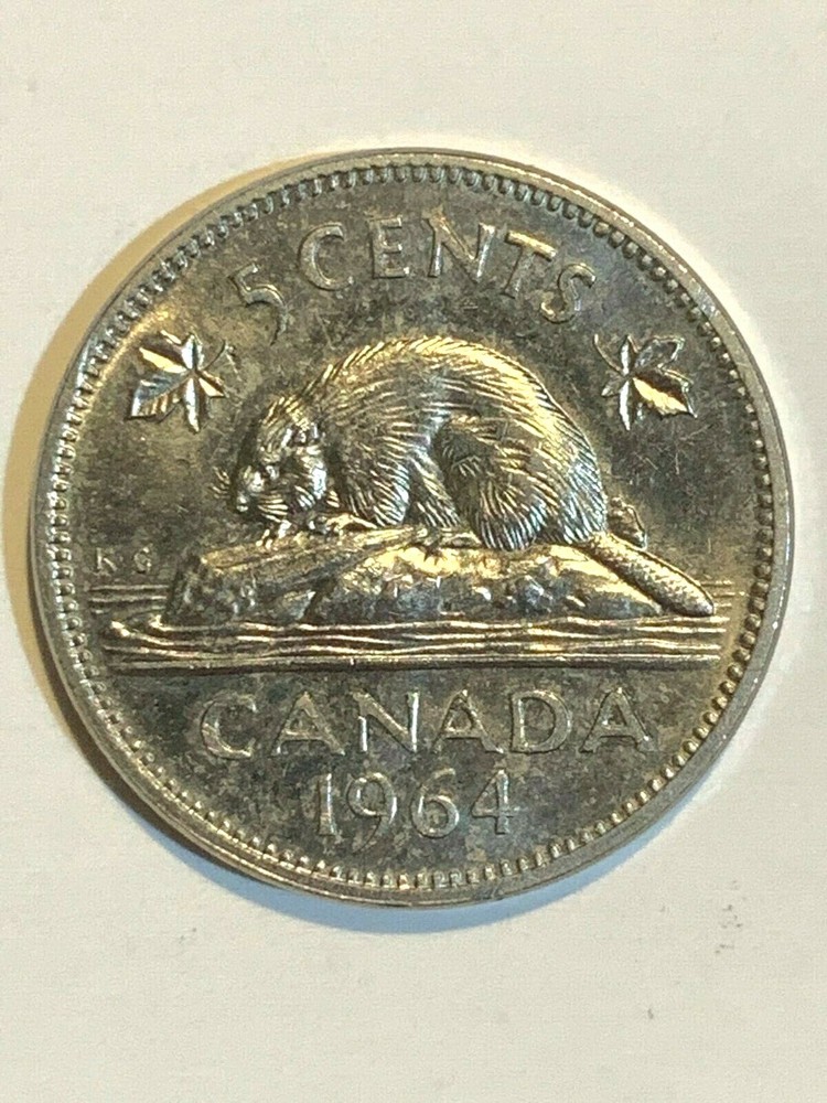 1964 Canada 5 Cent KM# 57 Coin