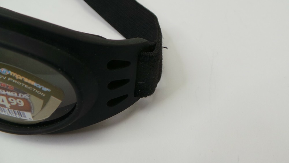 BUGSHIELDS BIKER GOGGLES UV400 BLACK (DNT)BY-18D