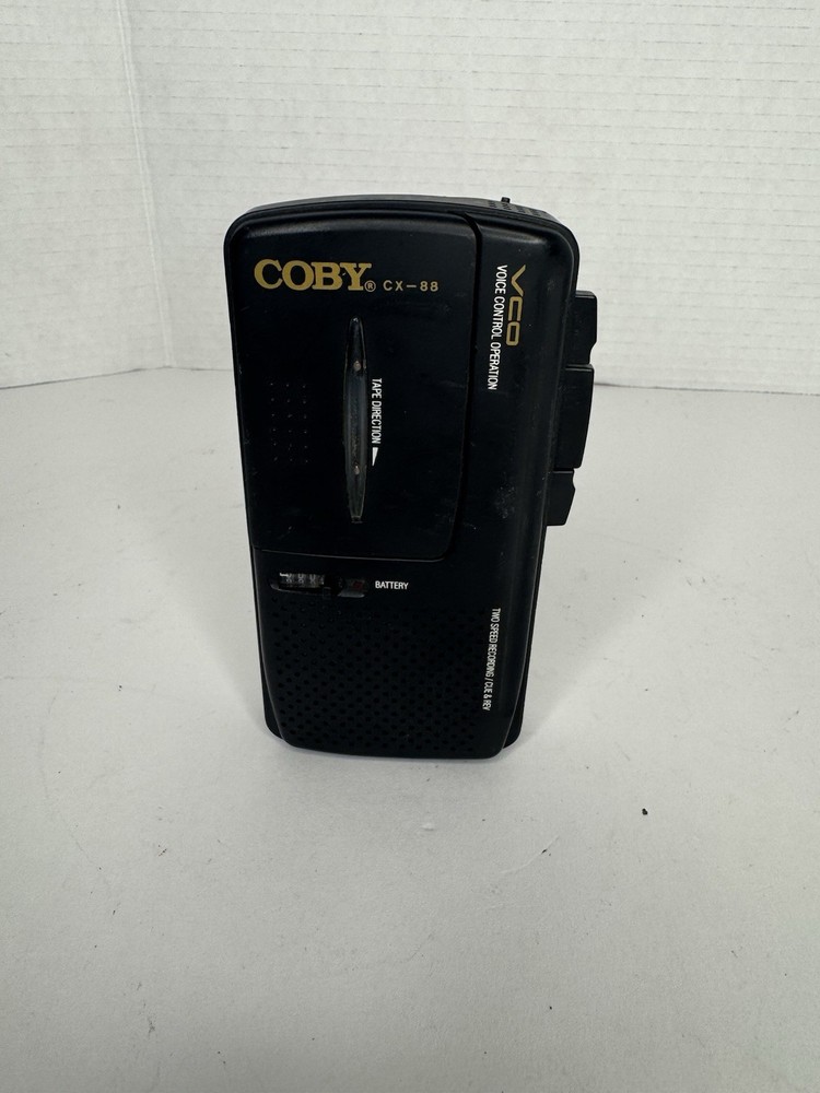 Coby CX-88 MicroCassette Corder Voice Recorder VOR Handheld Untested