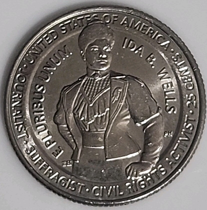 2025-D 25C U.S. Quarter Ida B. Wells (Error: In Cod We Trust)