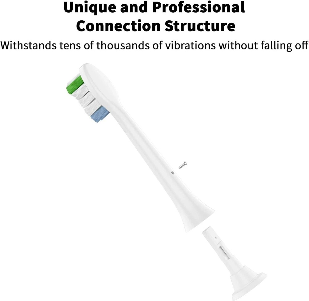Replacement Toothbrush Heads Compatible with Phillips Sonicare Snap-on 8 Pack